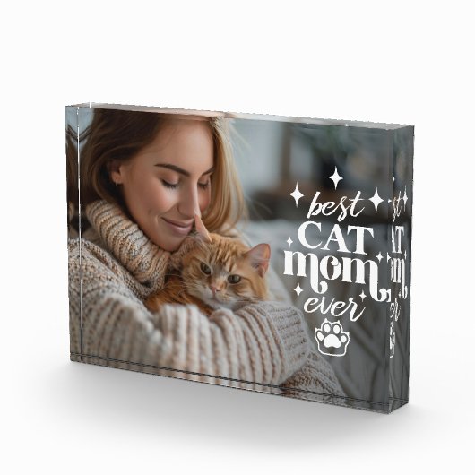 Bloc Photo Meilleure journée de mères de maman CAT (Droite)