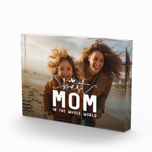 Bloc Photo Meilleure maman dans le monde entier la journée de (Droite)