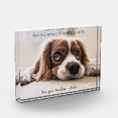 Bloc Photo Meilleure maman de chien du monde| Fête des mères (Gauche)