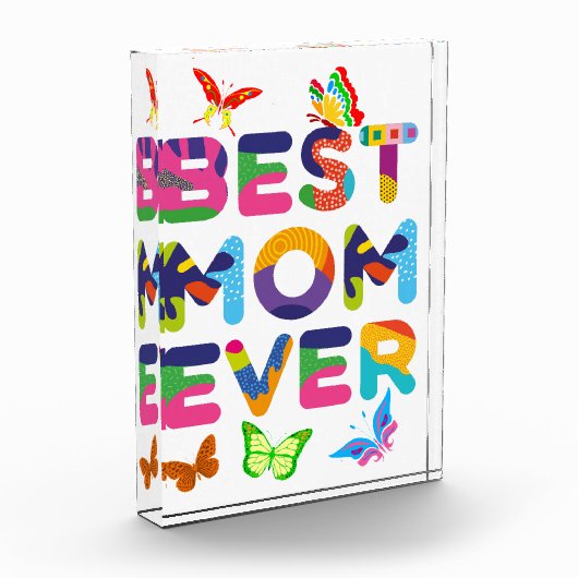 Bloc Photo Meilleure maman jamais colorée (Gauche)