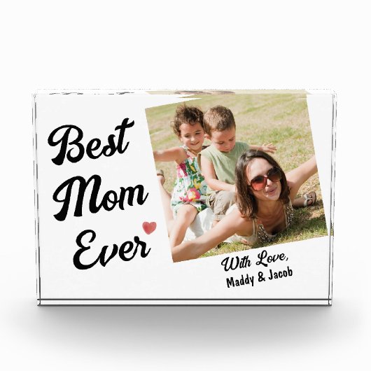 Bloc Photo Meilleure maman jamais photo moderne (Devant)