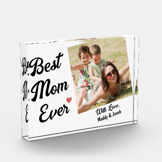 Bloc Photo Meilleure maman jamais photo moderne (Gauche)