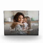 Bloc Photo Meilleure mère jamais mignonne moderne (Devant)