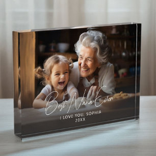 Bloc Photo Meilleure Nana Jamais mignonne Grandchild Keepsaké