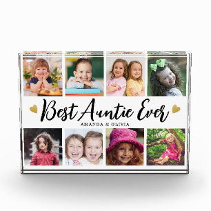 Bloc Photo Meilleure Tante Ever 8 photo Collage de coeur Keep