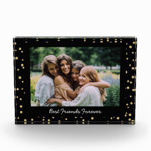 Bloc Photo Meilleures amies BFF Besties Photo Noir Or Personn