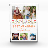 Bloc Photo Meilleures Fleurs Grand-Mère Famille Florale (Devant)