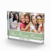 Bloc Photo Meilleurs amis pour toujours 3 photo Collage vert (Droite)