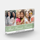 Bloc Photo Meilleurs amis pour toujours 3 photo Collage vert (Gauche)