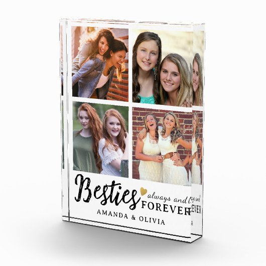 Bloc Photo Meilleurs Besties Toujours Et Pour Toujours Nom Pe (Droite)