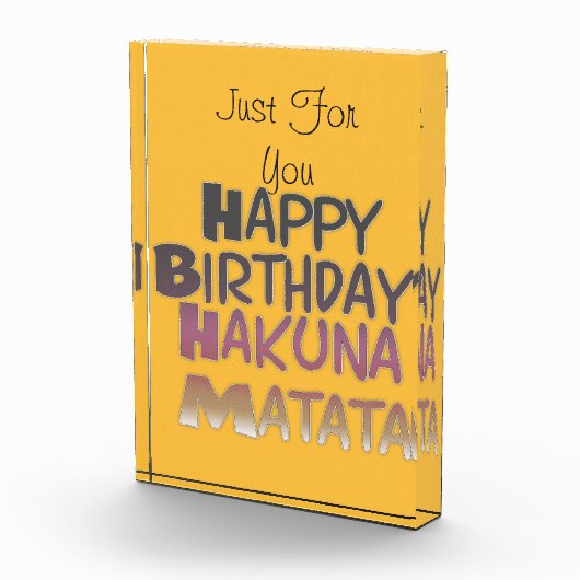 Bloc Photo Meilleurs voeux Juste Pour Vous Joyeux Anniversair (Droite)