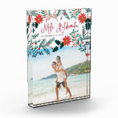 Bloc Photo Mele Kalikimaka | Photo de Noël hawaïenne (Gauche)