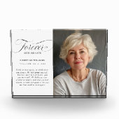 Bloc Photo Mémorial, nom, photo "Forever in our Hearts" (Devant)