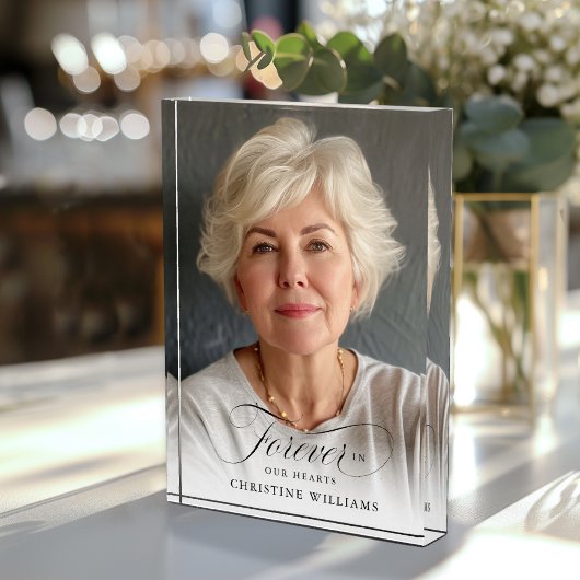 Bloc Photo Mémorial, nom, photo "Forever in our Hearts"