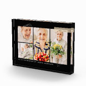 Bloc Photo Memorial Simple Moderne 4 Grille (Droite)