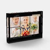 Bloc Photo Memorial Simple Moderne 4 Grille (Gauche)