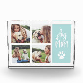 Bloc Photo Menthe | Chien Maman Pawprint Collage Photo Block (Devant)
