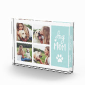 Bloc Photo Menthe | Chien Maman Pawprint Collage Photo Block (Droite)