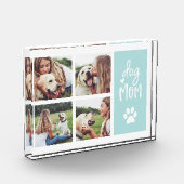 Bloc Photo Menthe | Chien Maman Pawprint Collage Photo Block (Gauche)