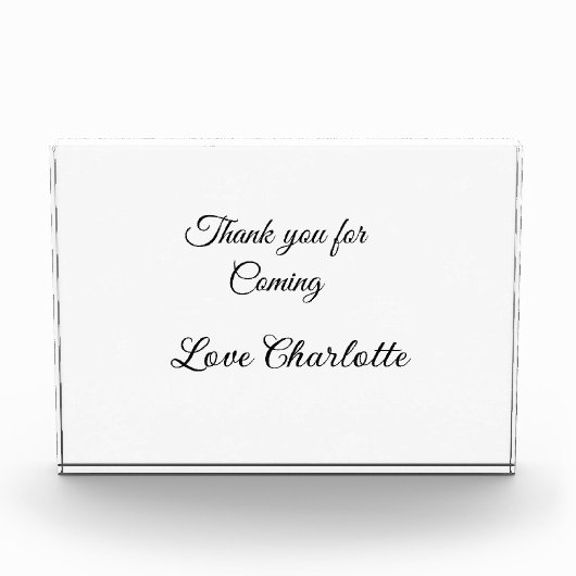 Bloc Photo merci de venir ajouter un message texte (Devant)