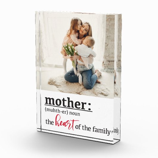 Bloc Photo Mère définition coeur de la coutume familiale (Droite)