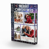 Bloc Photo Merry Christmas Doodle Starry Night 5 Photo Famill (Droite)