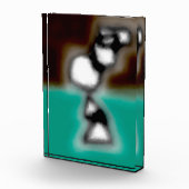 Bloc Photo Message dans une bouteille : Brown Abstrait, Turqu (Droite)