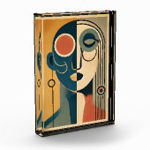 Bloc Photo Mid Century Art moderne Abstrait Non conforme (Gauche)