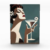 Bloc Photo Mid Century Modern Art The Martini DIva (Devant)