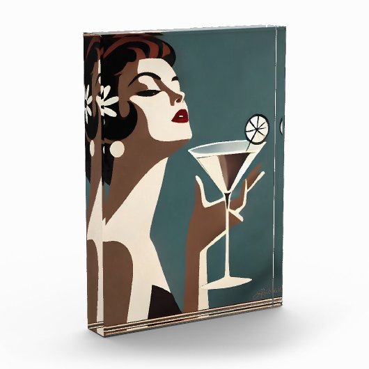 Bloc Photo Mid Century Modern Art The Martini DIva (Gauche)