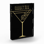 Bloc Photo Mid Century Modern Gold 2 Olive Martini (Gauche)