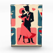 Bloc Photo Mid Century moderne Valentine Dancing Couple (Devant)
