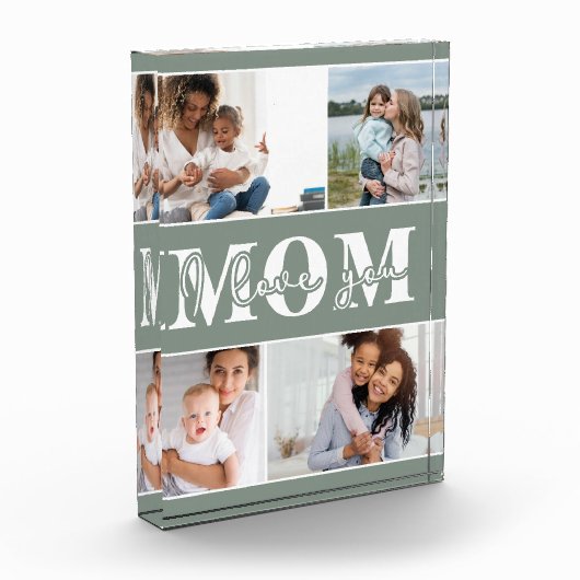 Bloc Photo Mignonne JE T'AIME Fête des Mères (Gauche)