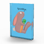 Bloc Photo Mignons lapin lapin lapin assis avec dessin de car (Droite)