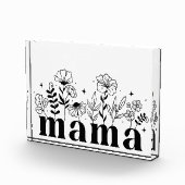 Bloc Photo Minimalistic Black & White Wildflower Mama (Droite)