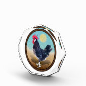 Bloc Photo Minorque Rooster Vintage Oval (Droite)