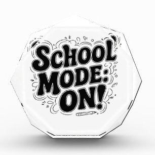 Bloc Photo Mode école : ON ! , Typographie Vintage