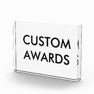 Bloc Photo Modèle acrylique de blanc de récompense