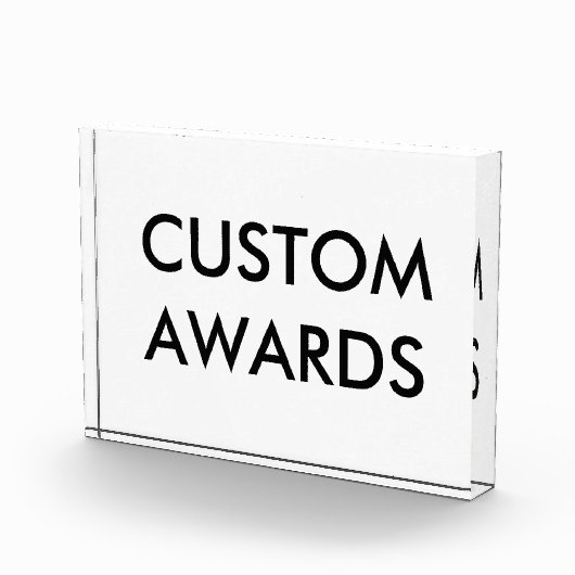 Bloc Photo Modèle acrylique de blanc de récompense (Droite)