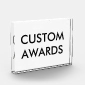 Bloc Photo Modèle acrylique de blanc de récompense (Gauche)