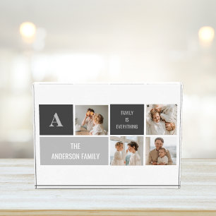 Bloc Photo Moden 3Collage Photo & Grey Meilleur Cadeau Famili