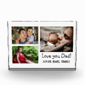 Bloc Photo Modern 3 Photo Collage Aimer You Papa Simple (Devant)