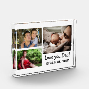 Bloc Photo Modern 3 Photo Collage Aimer You Papa Simple