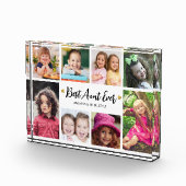 Bloc Photo Modern Best Aunt Ever 8 Picture Collage Keepsake (Droite)
