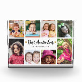 Bloc Photo Modern Best Auntie Ever 8 Picture Collage Keepsake (Devant)