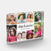 Bloc Photo Modern Best Auntie Ever 8 Picture Collage Keepsake (Gauche)