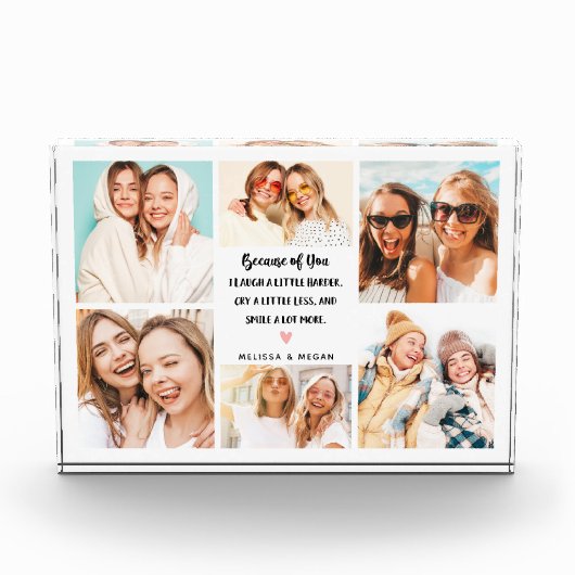 Bloc Photo Modern Best Friends 6 Photo Collage Block (Devant)