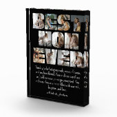 Bloc Photo Modern Best Mom Ever 11 Photos Collage noir (Droite)