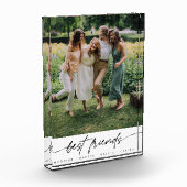 Bloc Photo Modern Elegant Best Friends Script Typography (Gauche)