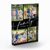 Bloc Photo Modern Family Photos Collage Script Keepsake (Gauche)